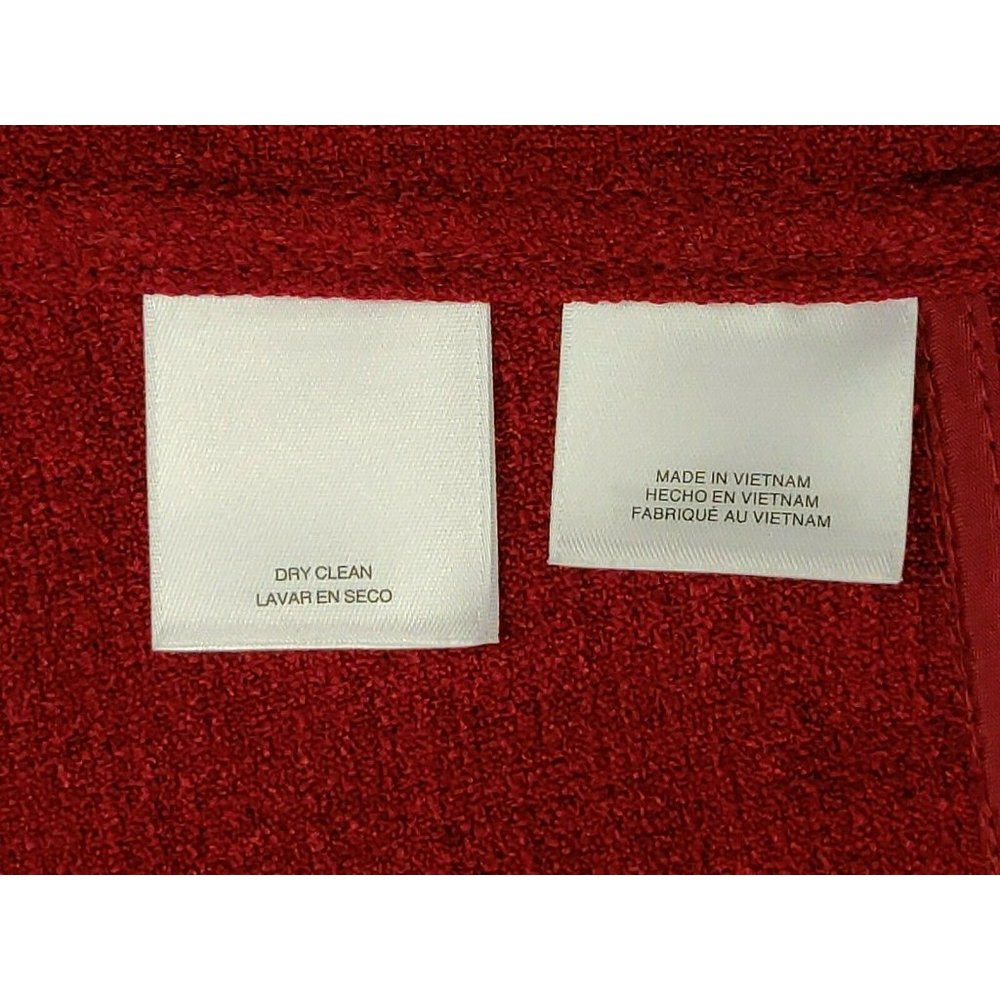 Anne Klein Womens Jacket Plus Size 1X Red Open - Picture 14 of 14